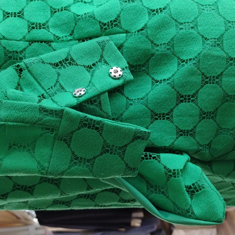 Adrianna Papell, 3/4 sleeves , green dress,M. - Picture 4 of 14